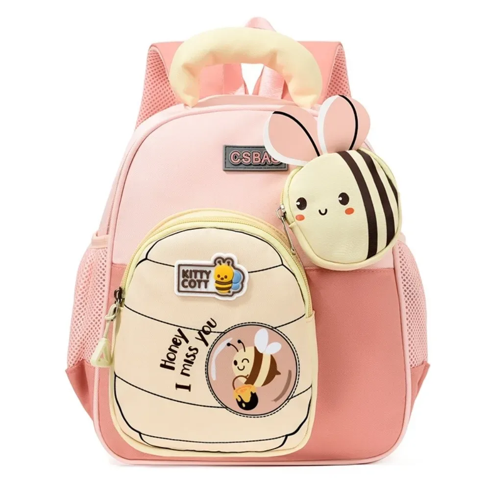 sac à dos pour enfants motif petite abeille, ergonomique, léger, avec bretelles larges, pour la maternelle, soulageant le poids