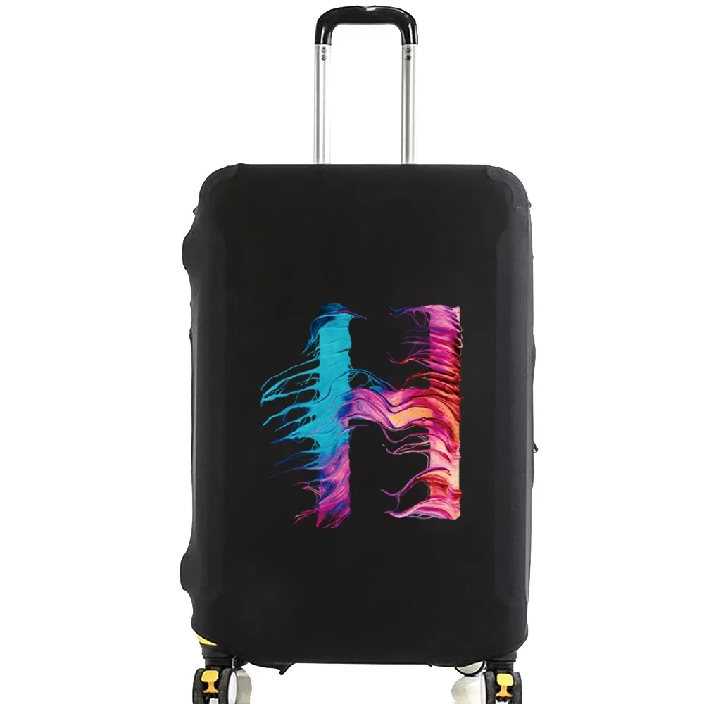 juste de protection pour bagages, peinture à la mode, série 26 lettres, motif de valise, sacs à poussière élastiques, étui, accessoires de voyage, 18-28 po