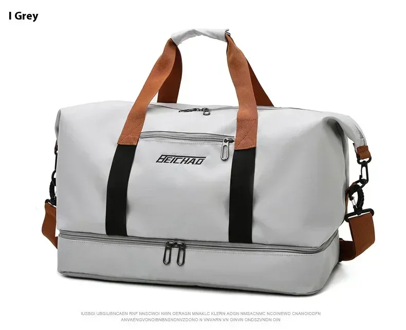 sac de sport de voyage de grande capacité, bagages de courte distance, sacs de fitness portables, sacs à main à bandoulière, sport pour hommes, étanche b