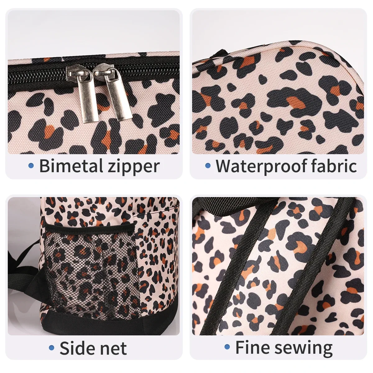 Le sac à dos isotherme de voyage en plein air léopard de grande capacité peut contenir 20 canettes, sac à dos anti-fuite, adapté à la plage, au Camping, au pique-nique