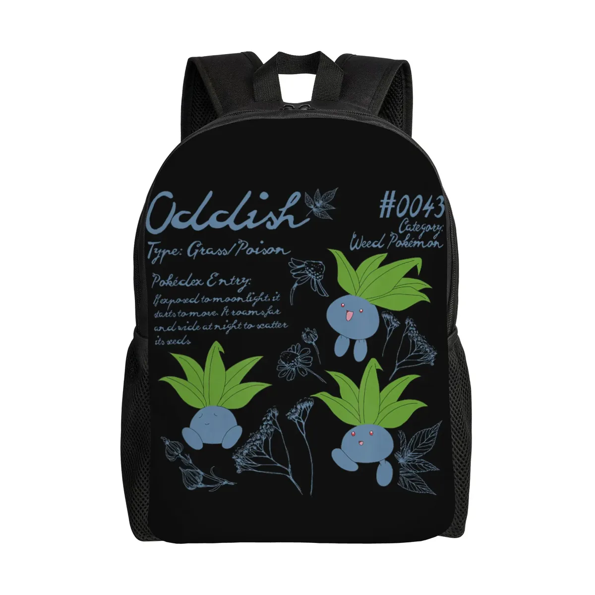 sacs à dos pokemon, sac à dos mignon happy piplup collage big chest poster daypack, sac à dos d'extérieur avec fermeture à glissière