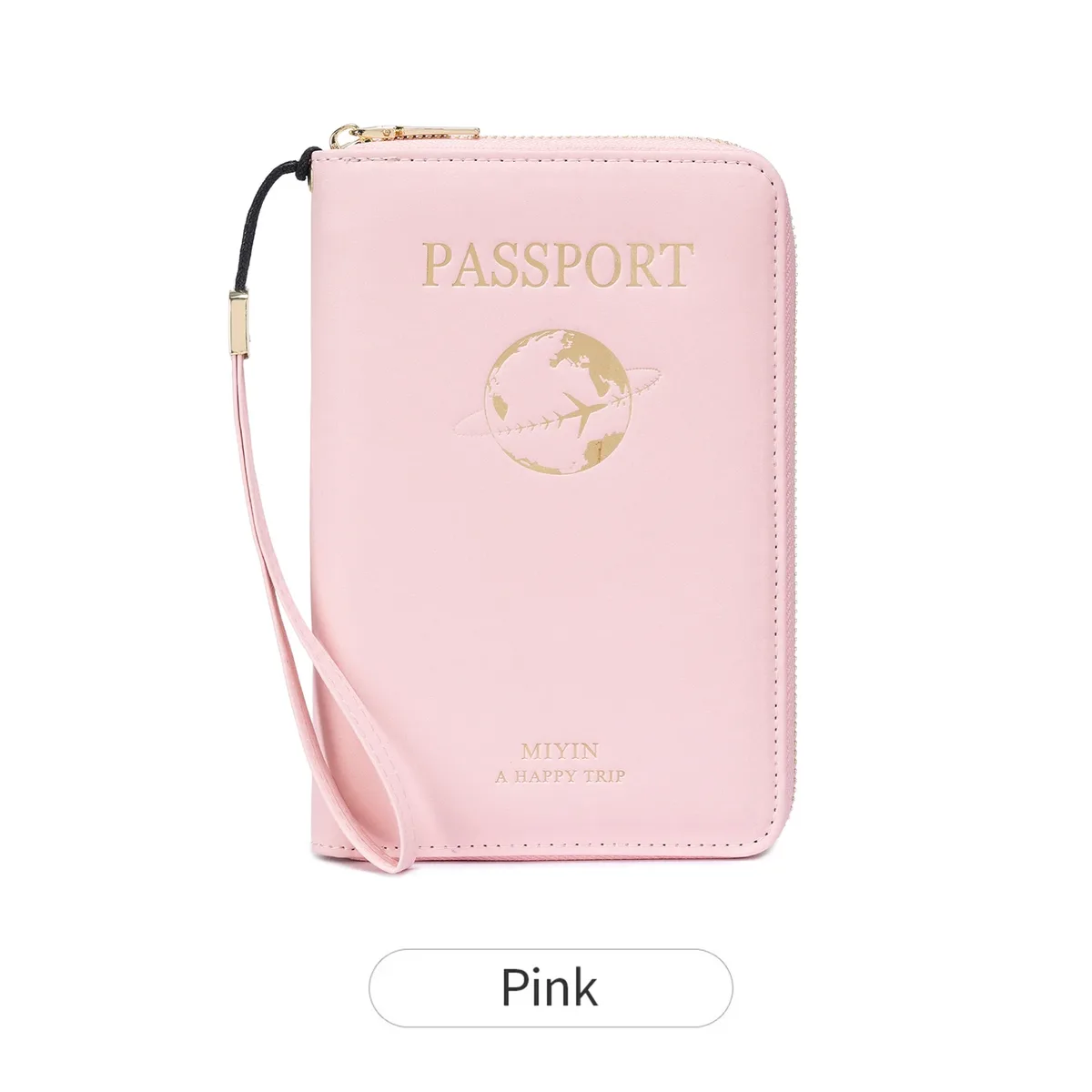 porte-passeport rfid miyin en cuir pu, indispensable pour les voyages en famille, pour cartes de crédit, billets et documents, unisexe