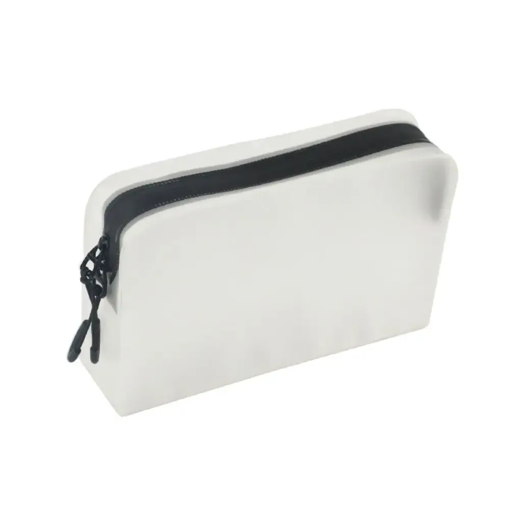 sac de rangement pour salle de bain, trousse de toilette pour femme, sac de rangement pour maquillage en tpu, trousse de maquillage mate, sac à film souple, trousse à cosmétiques transparente