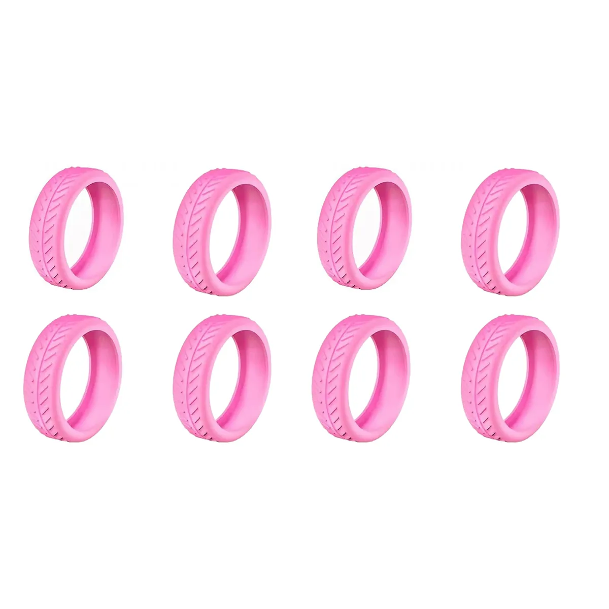 1/4/8 pièces manchon de roulette en silicone sourdine roue de réduction du bruit housse de roulettes anti-rayures pour valise à bagages à main
