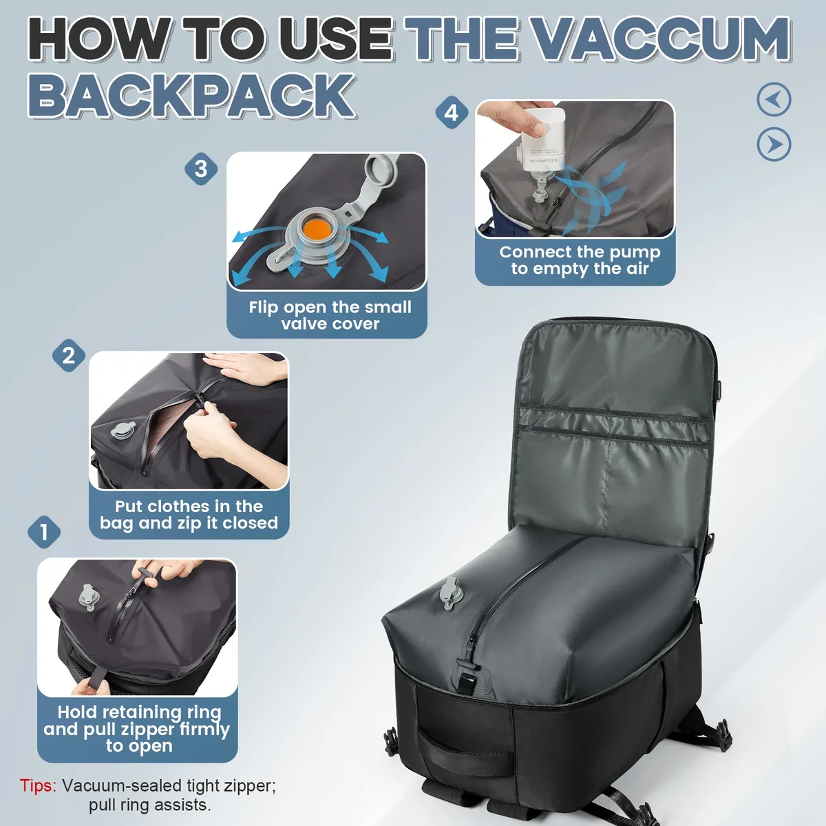 sac à dos sous vide, sac à dos de voyage pour cabine d'avion 45 x 36 x 20 pour bagages à main easyjet, sac de voyage pour ordinateur portable pour hommes et femmes
