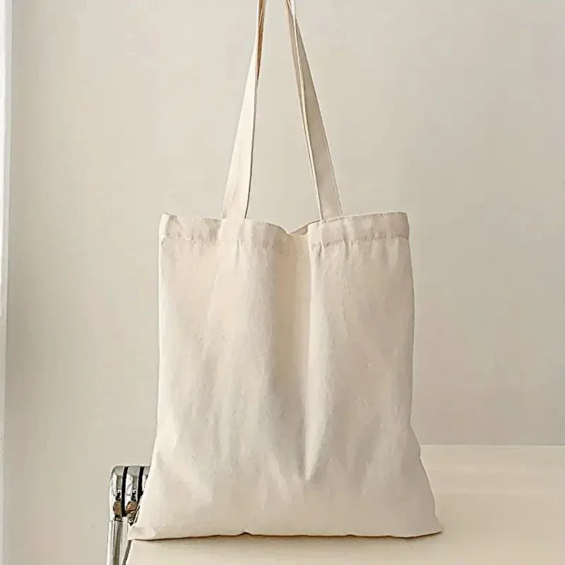 sac à bandoulière en toile de couleur unie pour femmes, simple et décontracté, grande capacité, pour le shopping et les voyages