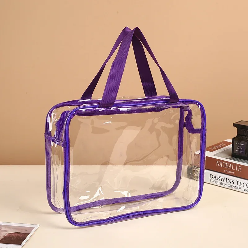 sacs de rangement transparents en pvc personnalisés avec logo imprimé, grands sacs de rangement pour jouets, sacs réutilisables transparents, sacs de voyage imperméables