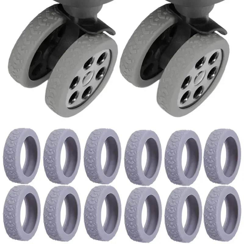 protecteur de roue en silicone anti-bruit, housses de roues de bagage optiques, degré d'usure, adapté à la plupart des roues de valise, roulette de chaise, 20 pièces, 4 pièces