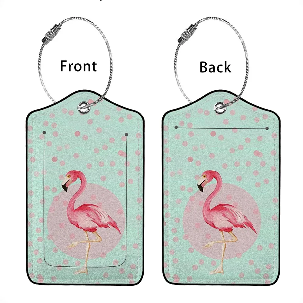 hot sale cute animals leather business luggage tag suitcase address label luggage boarding case label name id address clip