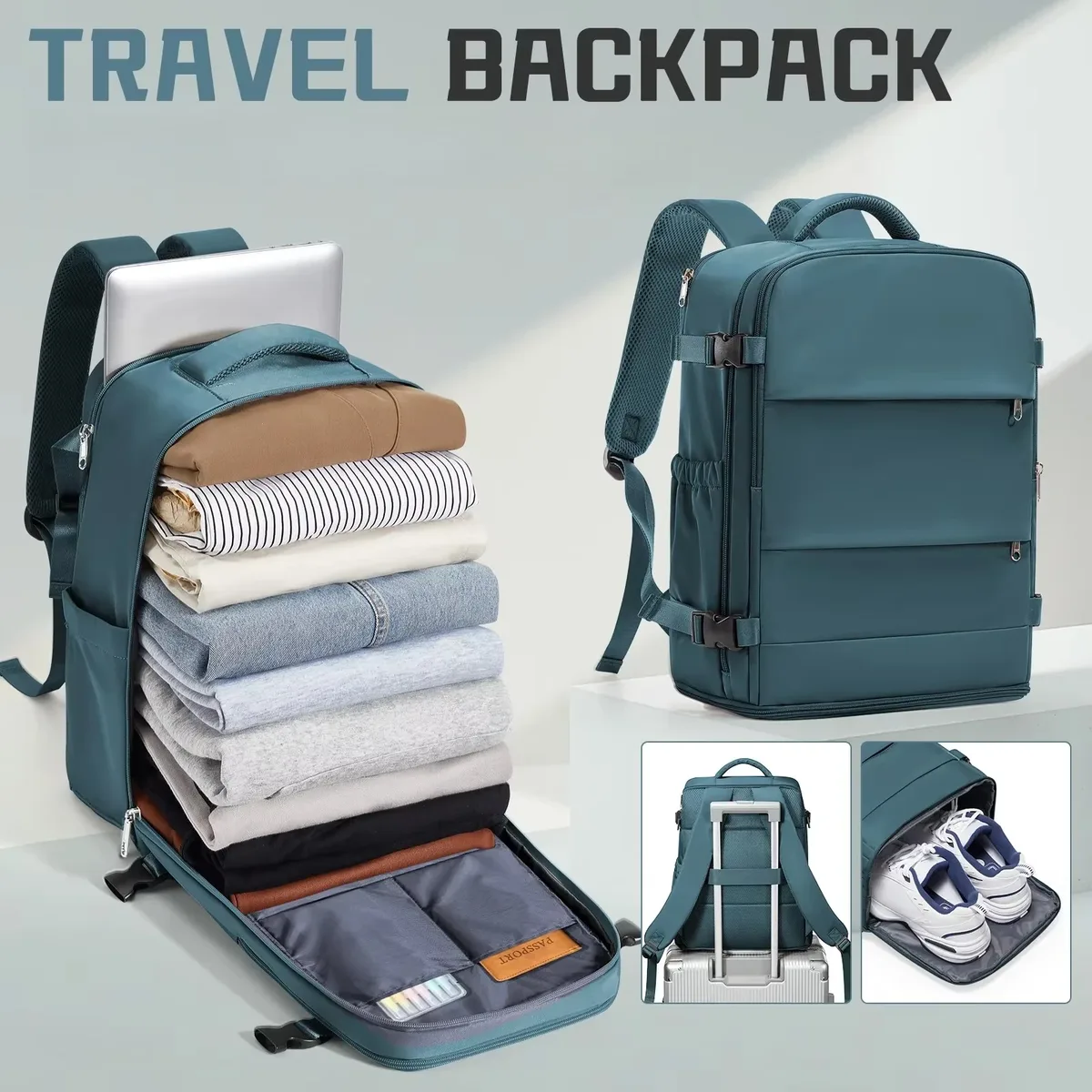 sac à dos ryanair, bagage à main approuvé par les compagnies aériennes, sac à dos de voyage pour femmes et hommes, sac à dos pour ordinateur portable de 14 pouces