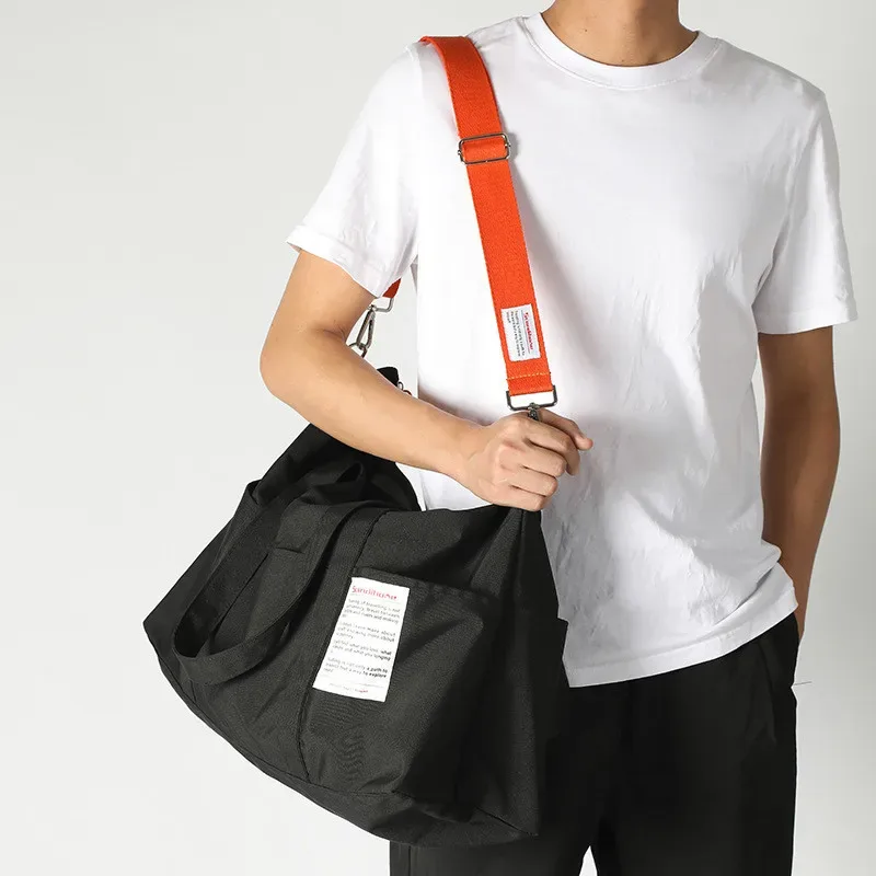 Sac polochon pour court voyage, sac de Sport portatif de grande capacité, fourre-tout en toile pliable, sacs de Sport imperméables pour Yoga et gymnastique
