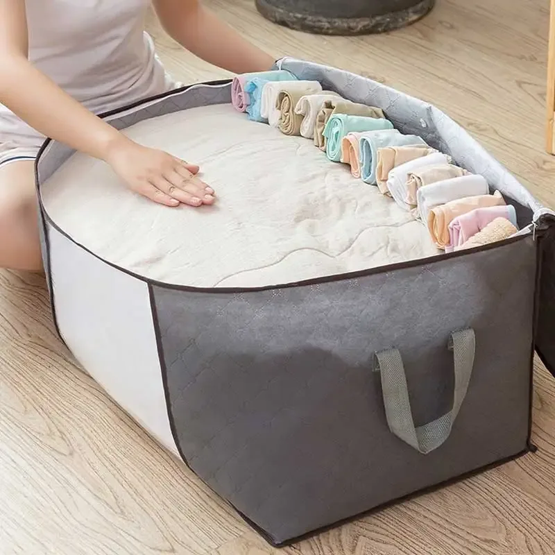 sac de rangement pour vêtements et couette, sac de rangement pour bagages, emballage mobile, sac résistant à l'humidité, sac de rangement pour couette non tissée, sac d'emballage