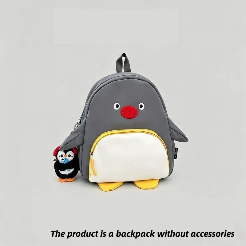 sac à dos mignon en forme de pingouin 3d pingu - sac à dos en nylon résistant à l'eau, sac léger pour ordinateur portable de 13 pouces, sac d'école kawaii pour femme