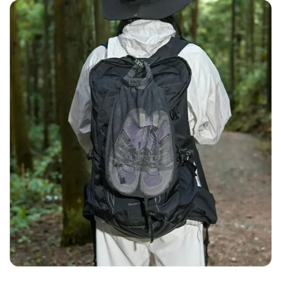 Sac de rangement imperméable pour chaussures de voyage, sac à cordon extérieur, sac de tri pour bagages et vêtements, compartiment externe pour chaussures de sac à dos
