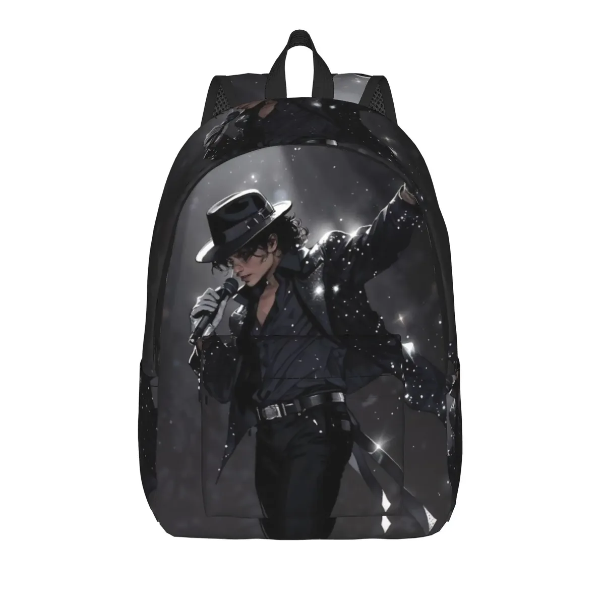 sac à dos michael jacksons musical movie 2026 avec poche, sac à dos de travail pour étudiants, sac à dos de jour pour hommes et femmes, sacs en toile pour ordinateur portable