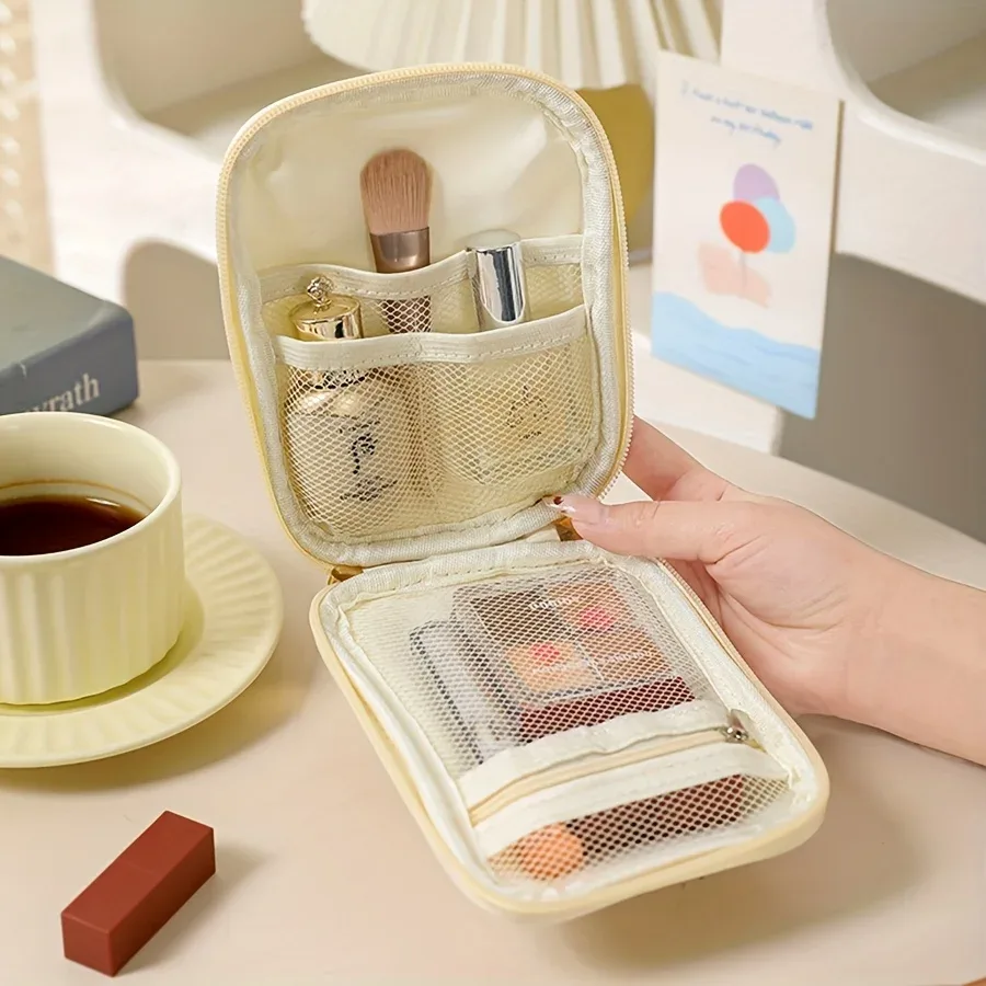 pochette de maquillage portable pour toques, mini sac de rangement de cosmétiques pour rouge à lèvres, organis