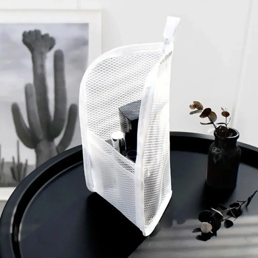 trousse de toilette en maille pour femme, organisateur de maquillage portable, étui de voyage étanche pour brosse à dents, pochette de beauté