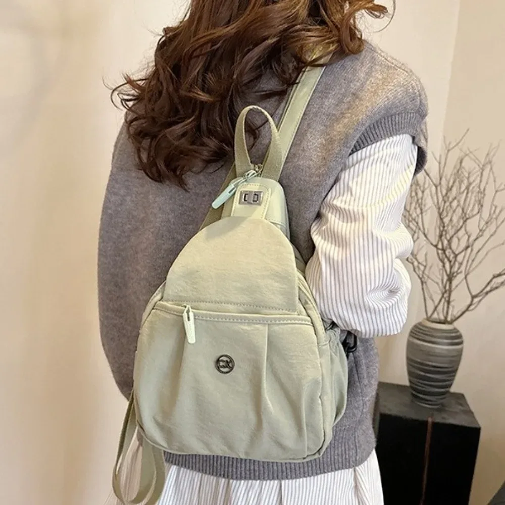 nouveau sac à dos en nylon imperméable multifonctionnel, sac bandoulière grande capacité léger, sac de poitrine, sacoche