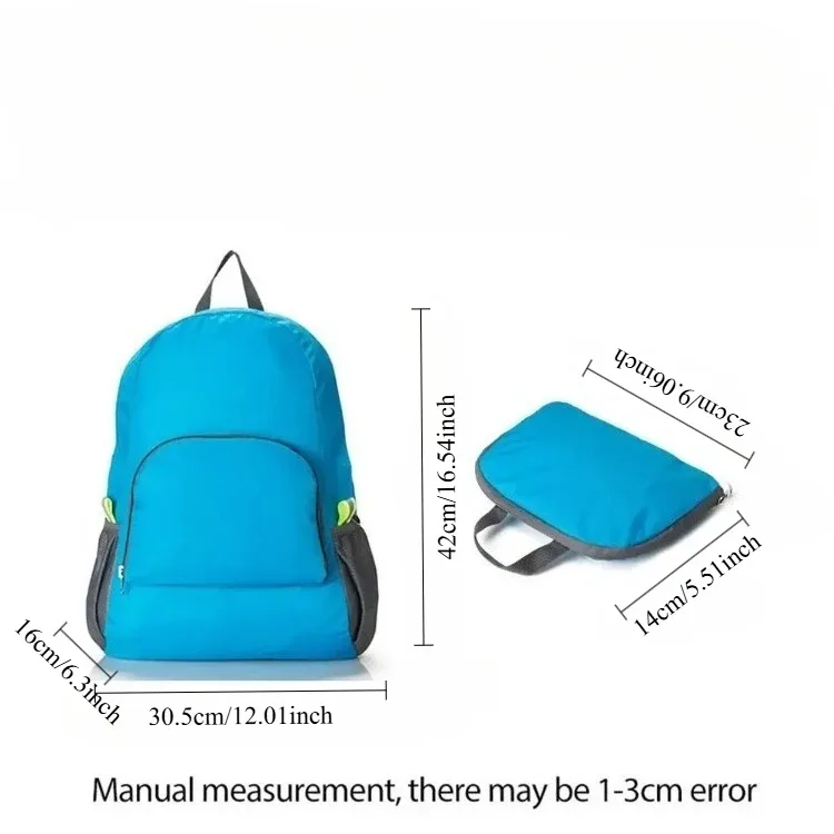 sac à dos de voyage pliable imperméable de grande capacité, ultraléger en nylon, pour la randonnée en montagne, les sports et les voyages