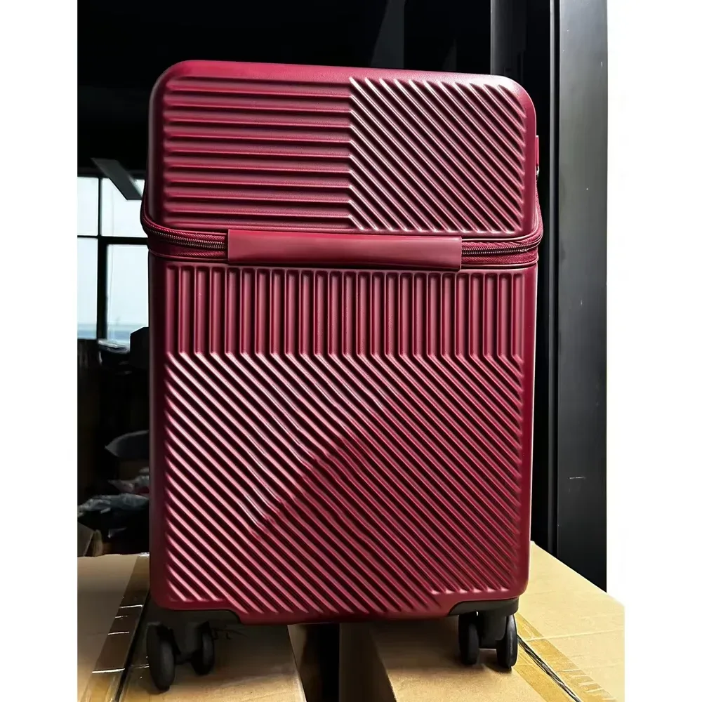 valise d'affaires élégante bunnyfly, bagage compact léger de 20 pouces avec porte-gobelet pour les voyages
