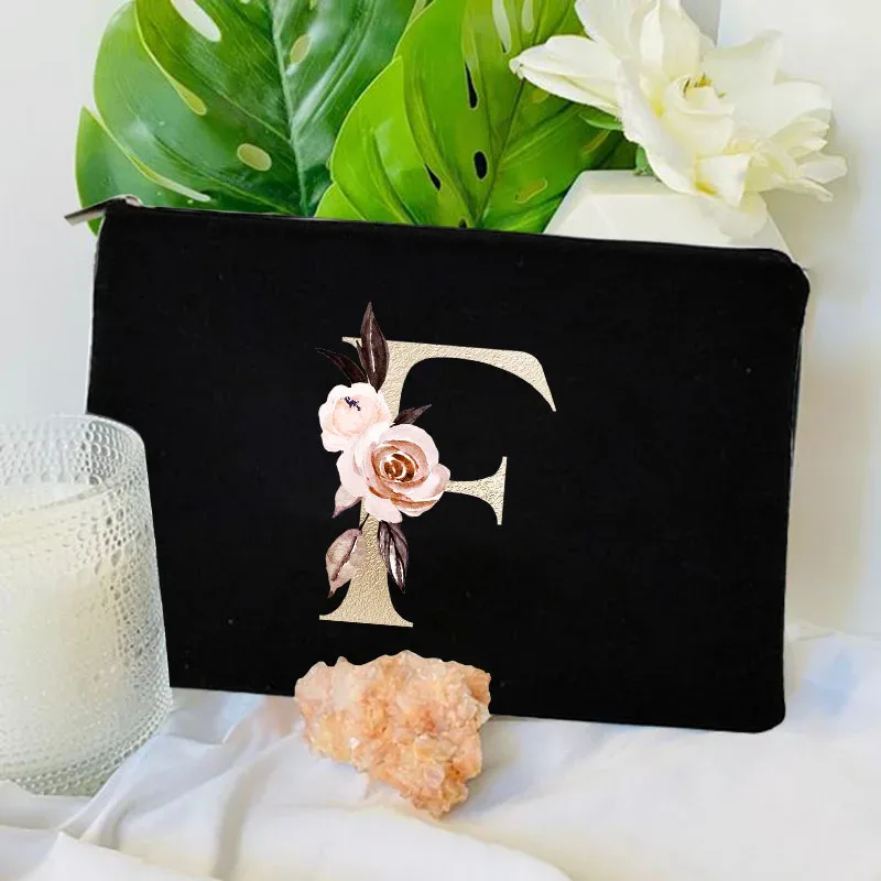 trousse de maquillage femme, pochette de voyage pour demoiselle d'honneur, organisateur de toilette, pochette de rangement pour fête de mariage, trousse à crayons pour mariée