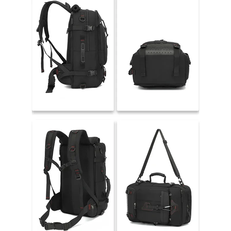 sac à dos de voyage extensible multifonctionnel, sac à dos de randonnée en plein air avec compartiment à chaussures indépendant, sac à bagages de grande capacité