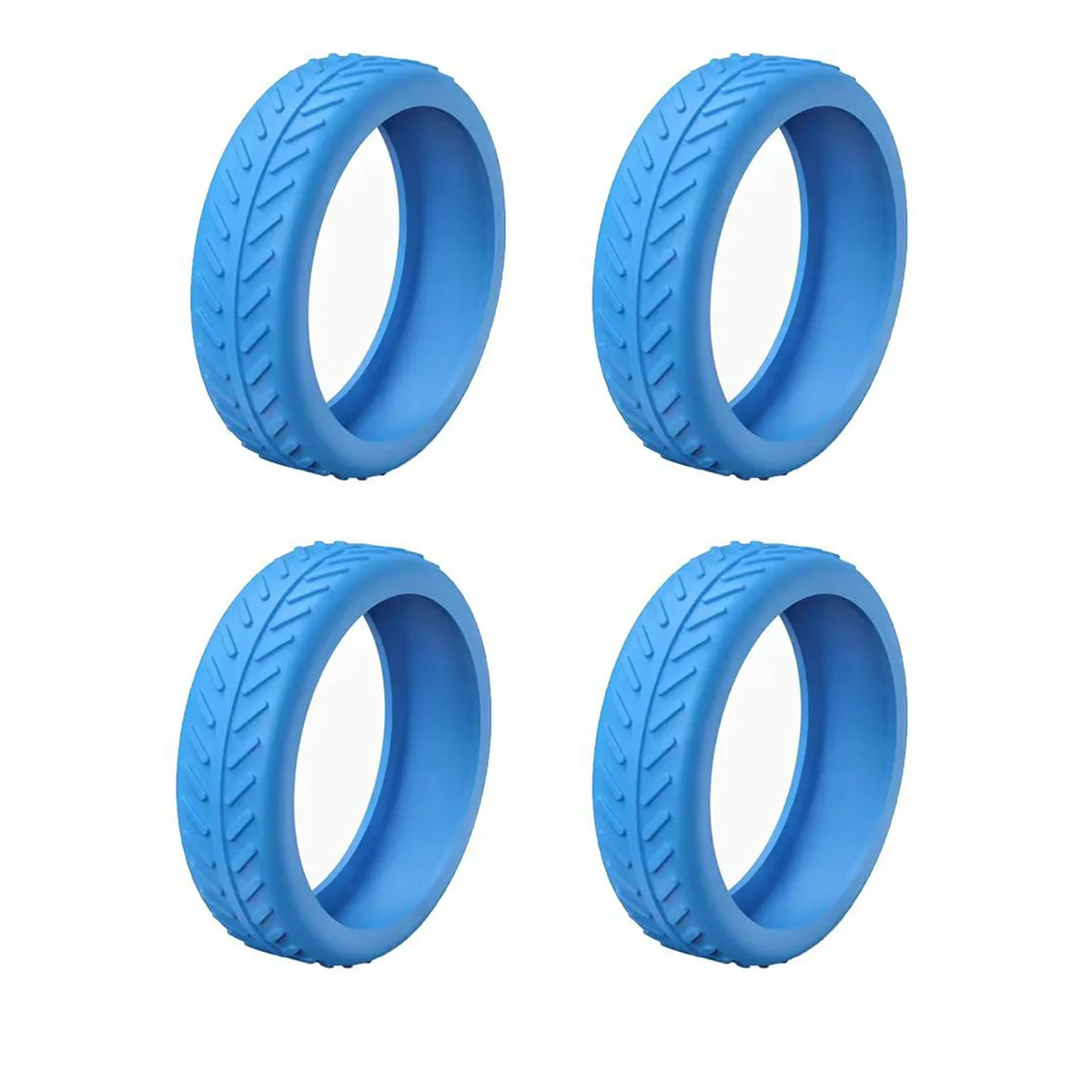 1/4/8 pièces manchon de roulette en silicone sourdine roue de réduction du bruit housse de roulettes anti-rayures pour valise à bagages à main