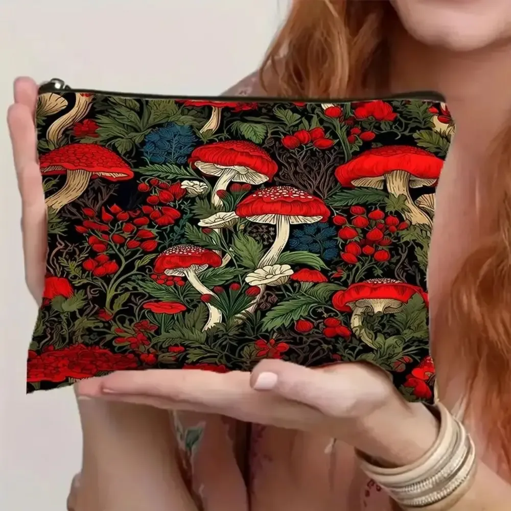 nouveau sac de maquillage design chat et lune, sac de rangement portable et durable, sac de forêt tendance, cadeau