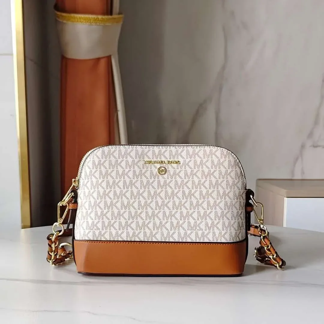 sac à bandoulière classique et élégant pour femme michael kors, nouveau design, sac à bandoulière vintage en cuir en forme de coquille à double compartiment.
