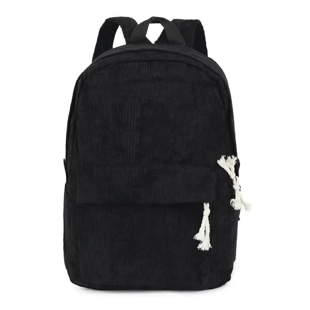 sac à dos personnalisé en velours côtelé avec broderie de nom en corde de coton – cadeau de rentrée scolaire pour enfants, filles et garçons