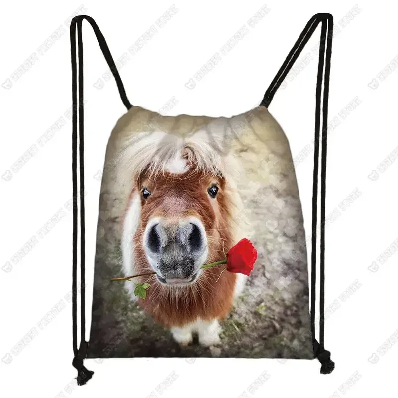 sac à dos cool horse colt meadow painting pour hommes et femmes, sac à bandoulière de proximité, sac de voyage à la mode, sacs de plage décontractés, porte-chaussures souple