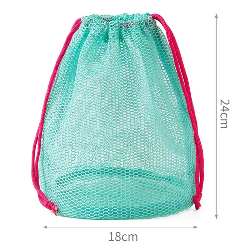 pochette de rangement en maille de nylon avec cordon de serrage, sac de voyage polyvalent pour produits numériques, organisateur de maquillage et cosmétiques, pour l'extérieur