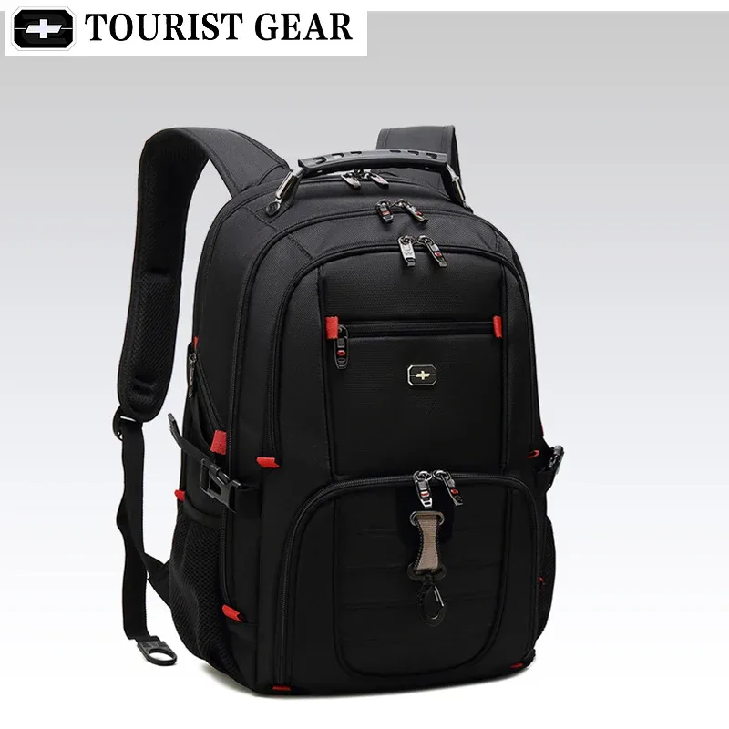 sacs à dos suisses pour hommes, sac de voyage, sac à dos antivol pour affaires, mochila avec chargeur usb, sac à dos pour ordinateur portable 15.6 17 pouces, étanche