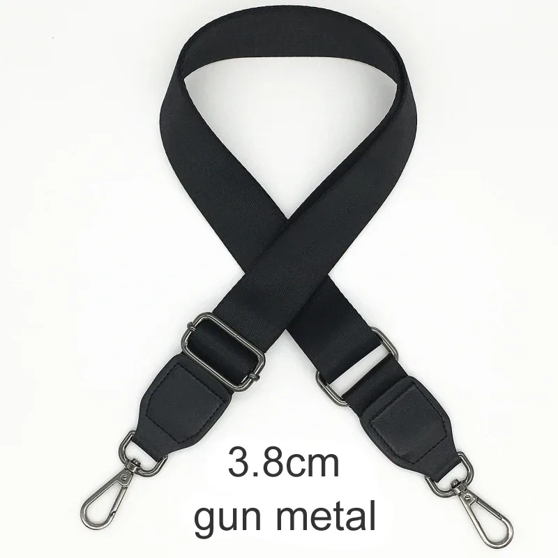 sangles de sac de couleur noire pour femmes, sacoches à bandoulière, ceinture large réglable, accessoires de pièces de sac à bandoulière