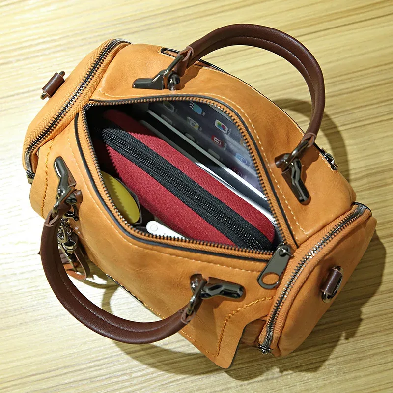 duzeala-sac à bandoulière en cuir pu avec fermeture éclair pour femme, sacoche personnalisée, style rétro, nouvelle collection 2022