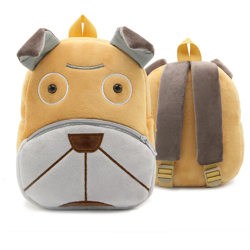 sacs à dos d'animaux de dessin animé 3d pour enfants, sac d'école en peluche douce pour enfants de la maternelle, cartables kawaii pour enfants, filles et garçons