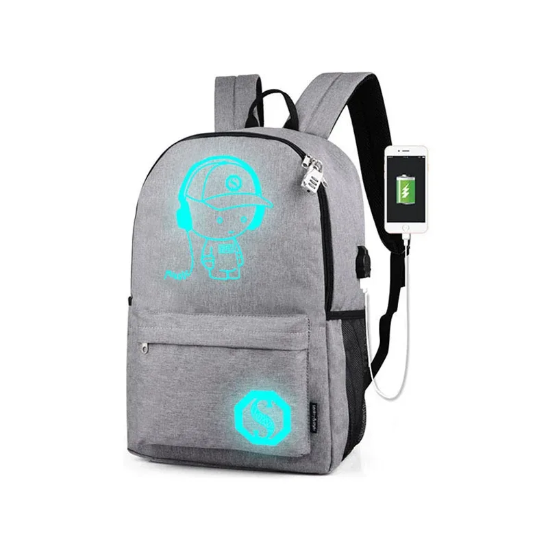 sac à dos d'école pour étudiants, sacs d'école lumineux avec chargeur usb pour adolescents, garçons et filles, cartables antivol pour enfants, sac à dos pour ordinateur portable