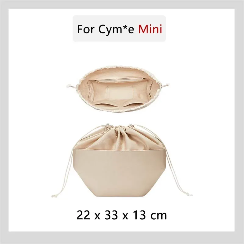 organisateur de sac pour cyme nano bag – insert durable, tendance, imperméable, pour rangement et modification intérieure – accessoires de sac