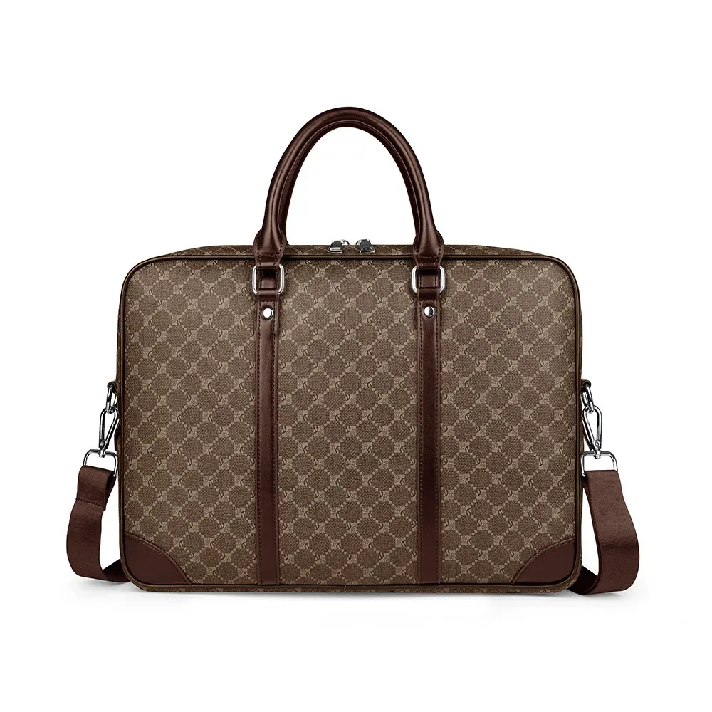 nouvelle sacoche de luxe en cuir pu pour hommes, sac messager d'affaires, sac à main pour ordinateur portable, sac à bandoulière de designer pour homme