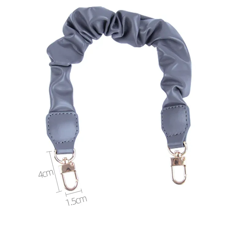 nouveau sac froissé en cuir bretelles plissées courtes longues plis poignées épaule sous les bras sangle remplacements sac à bandoulière accessoires
