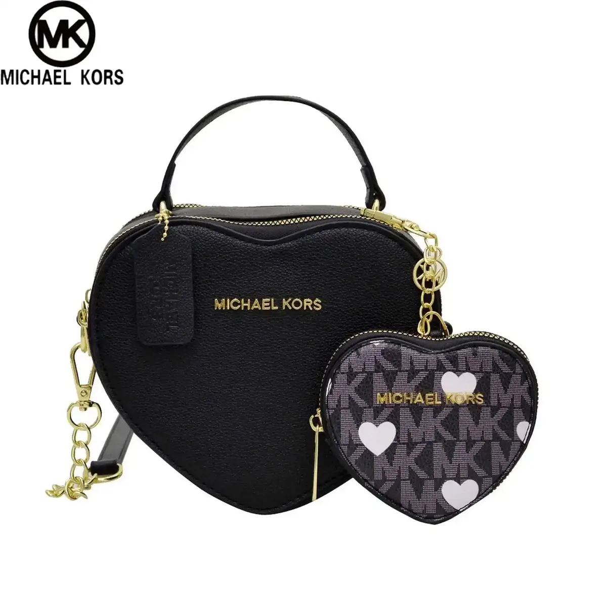 sac à bandoulière michael kors mk pour femme, sac en forme de cœur, neuf