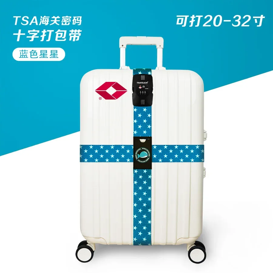 tsa blolock-sangles de bagages réglables, emballage environnemental, peintures à l'étranger, sangles de reliure pour valise de 20 à 32 pouces