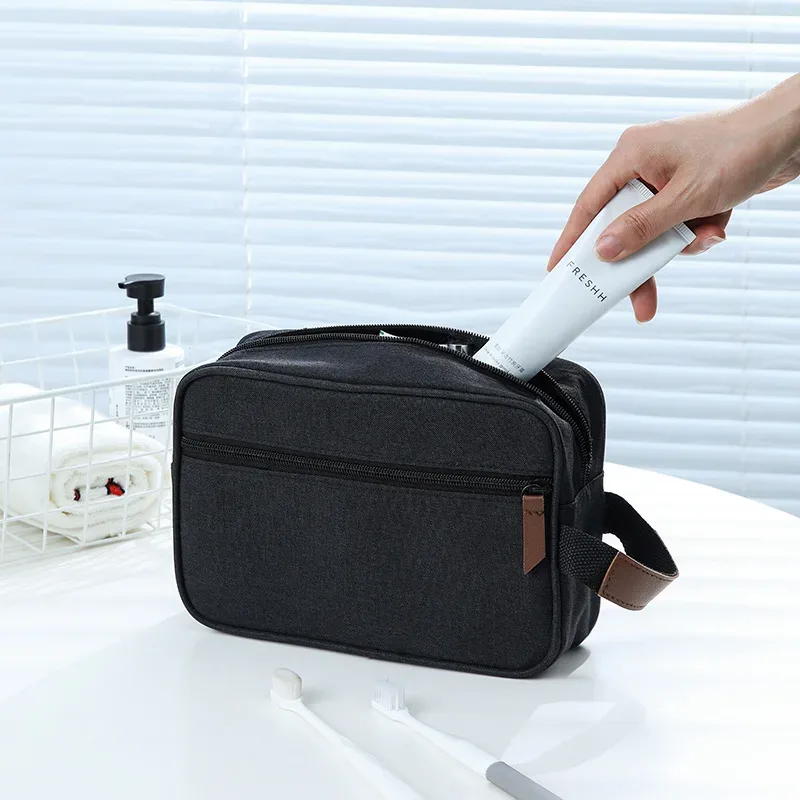 trousse à cosmétiques de voyage pour hommes et femmes, sac à main étanche pour dames, trousse de toilette de beauté