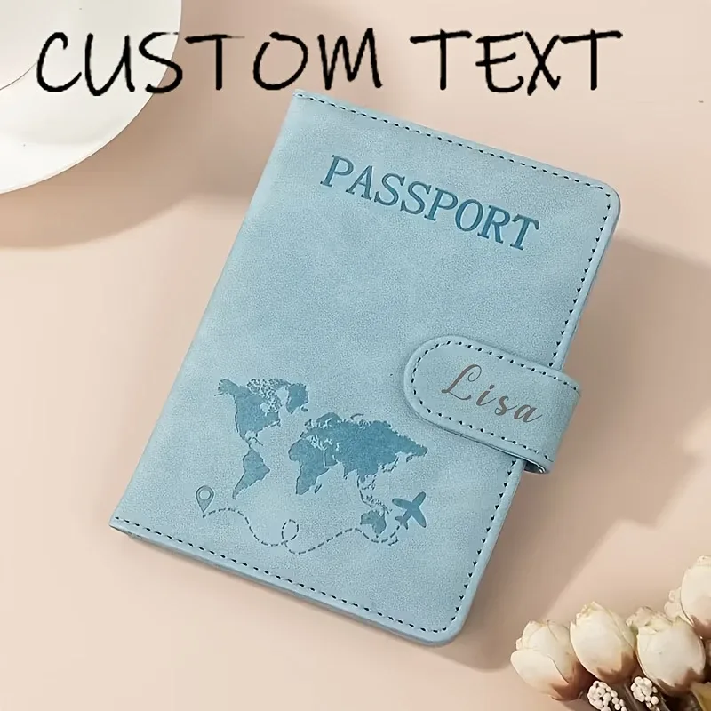 porte-passeport personnalisé pour les essentiels, étui de protection pour passeport, accessoires de voyage, porte-passeport pour femmes/hommes