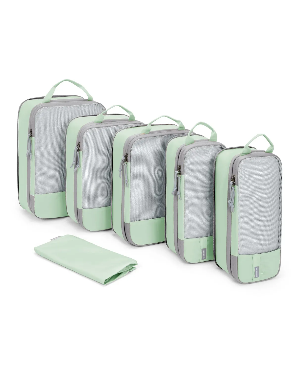 bagsmart-cubes d'emballage de compression pour voyage, sacs à bagages légers et durables, essentiels de voyage, ensemble de 6, 4/2
