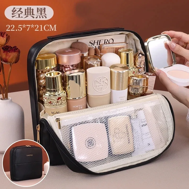 sac de voyage portable et étanche pour articles de toilette, trousse de rangement pour outils cosmétiques, organisateur de maquillage pour femmes