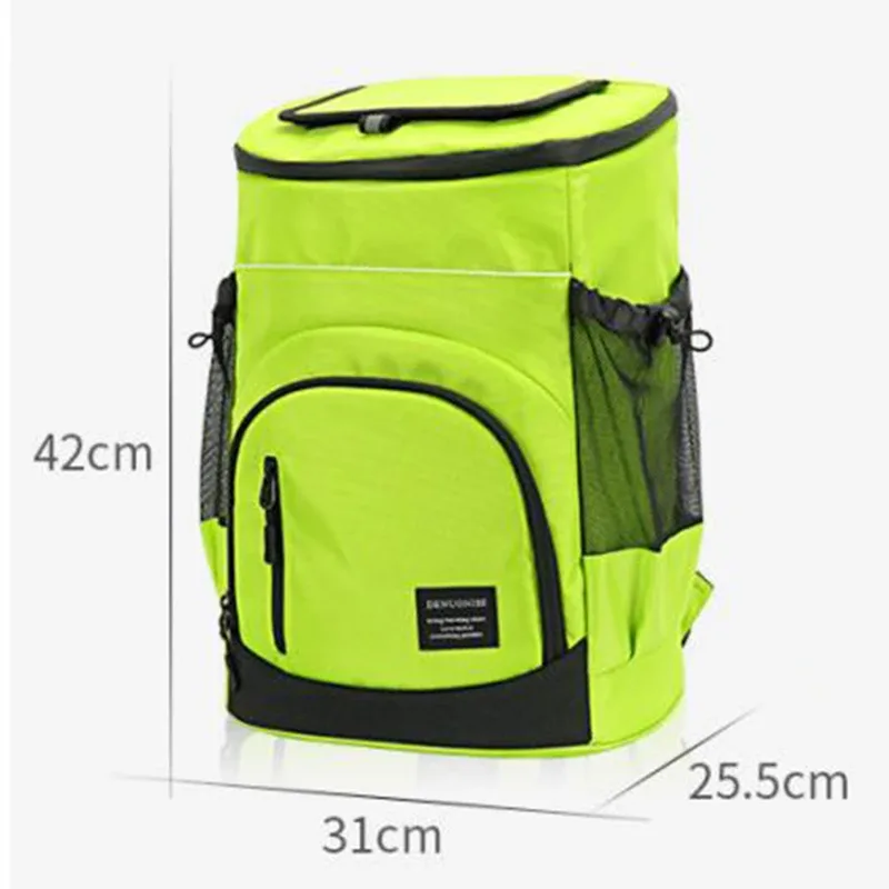 sac isotherme souple de 30 l, grand format, capacité 36 canettes, sac à dos thermique isolé, sac de voyage, sac de plage, sac à glace, sac à bière, sac à provisions étanche, sac à dos pour le stockage des aliments