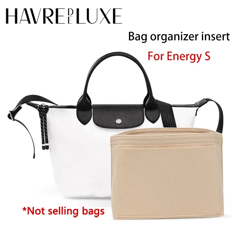 Organisateur de sac en feutre Energy S, durable et élégant, pour le rangement et la modification intérieure des sacs, accessoires de sac