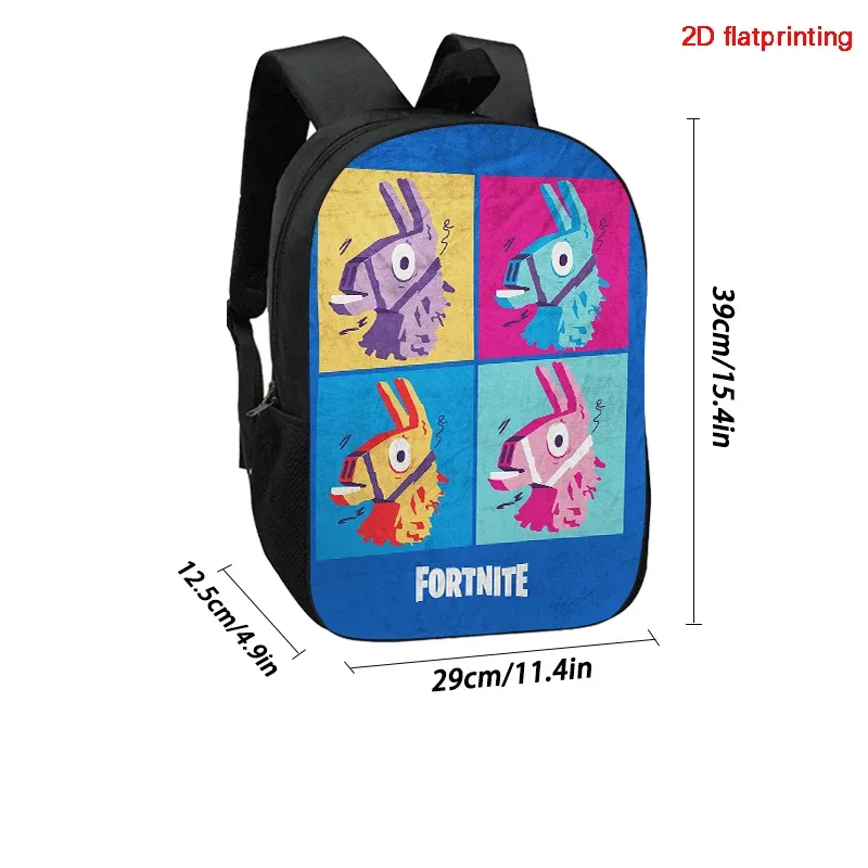sac à dos de dessin animé fortnite de 15 pouces pour garçons et filles unisexe, sac à dos d'école, sac à dos léger pour étudiants, sac à dos de grande capacité