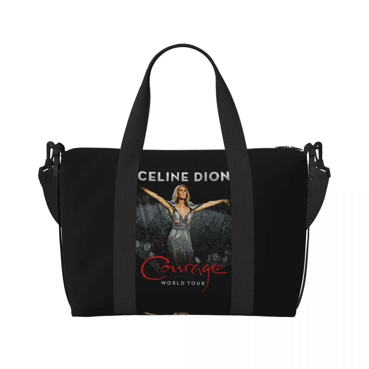 rambutterurai c-celine-s d-dion-s tour dates sac de voyage de plage sacs fourre-tout pour salle de sport yoga femmes shopping sac à bandoulière